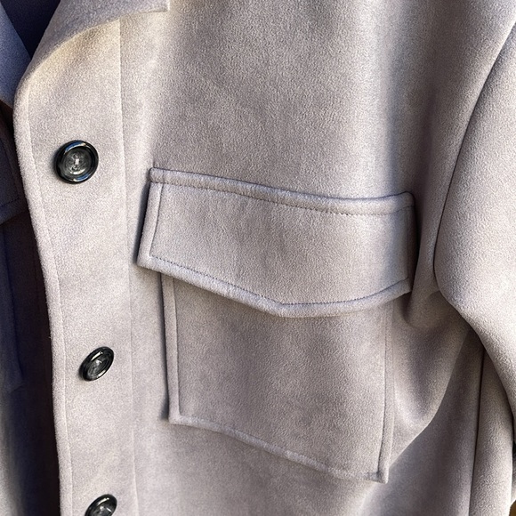 Crisanthem coat - grey soft like suede - Picture 5 of 5